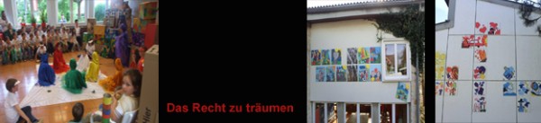 Die Kinder gestalten ihren Lebensraum und verwandeln ihre Schule in eine Schatzkammer des Wissens.